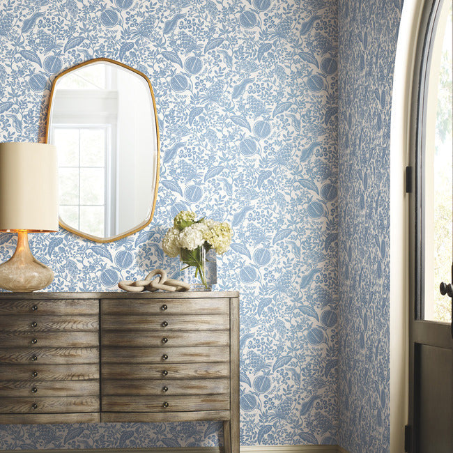 pomegranate-wallpaper-white-blue-york-wallcoverings-rp7390