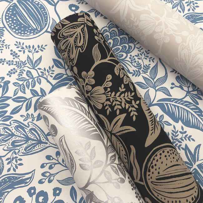 Pomegranate White & Black Wallpaper - York Wallcoverings - RP7387 - York Wallcoverings Wallpaper