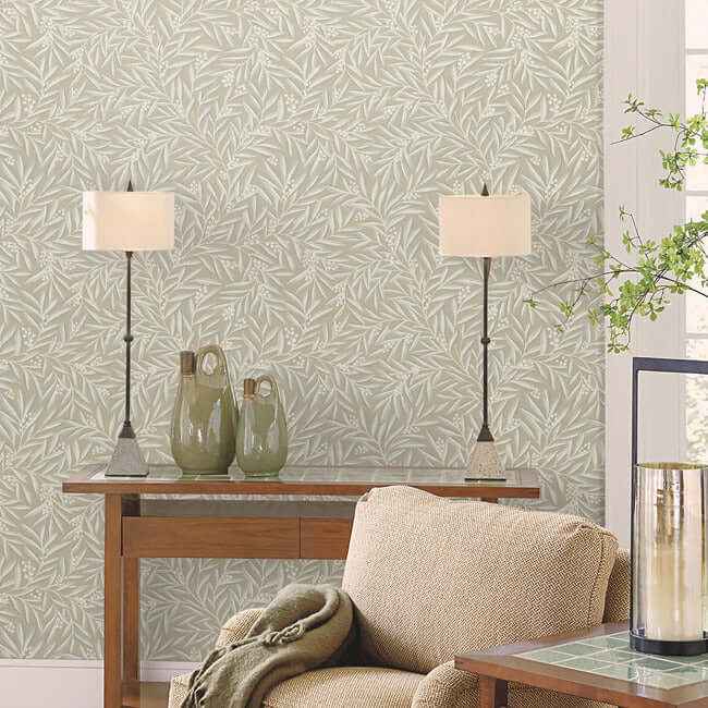 Rowan Neutral Wallpaper - York Wallcoverings - AC9136 - York Wallcoverings Wallpaper