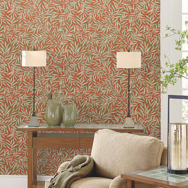 rowan-rust-wallpaper-york-wallcoverings-ac9131 - York Wallcoverings Wallpaper