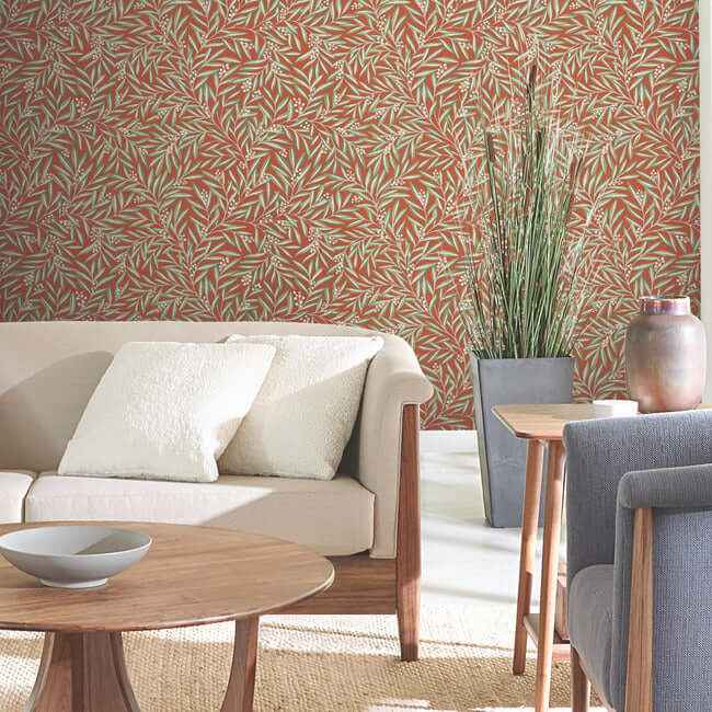 Rowan Rust Wallpaper - York Wallcoverings - AC9131 - York Wallcoverings Wallpaper