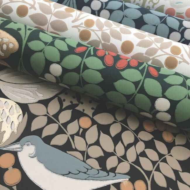 Butterly Garden Green & Blue Wallpaper - York Wallcoverings - AC9164 - York Wallcoverings Wallpaper