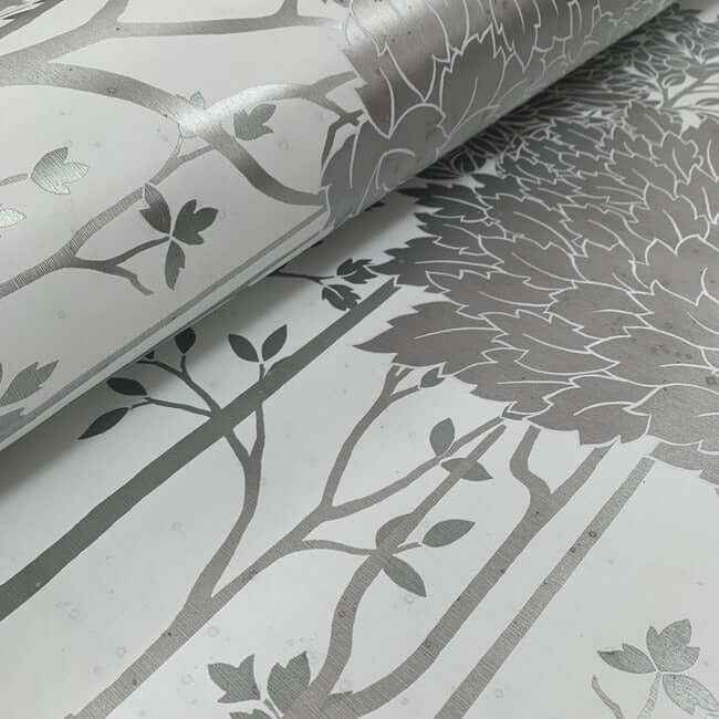 Oakwood Grove White Wallpaper - York Wallcoverings - AC9221D - York Wallcoverings Wallpaper
