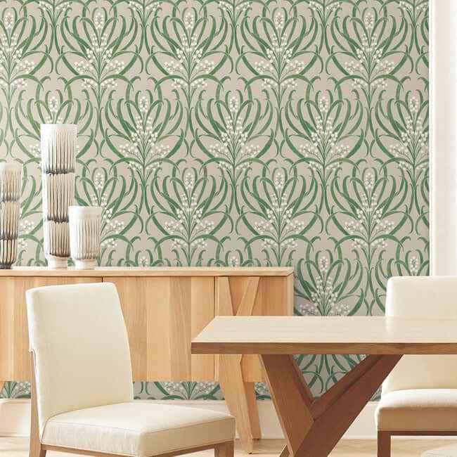Calluna Linen Metallic Wallpaper - York Wallcoverings - AC9144 - York Wallcoverings Wallpaper