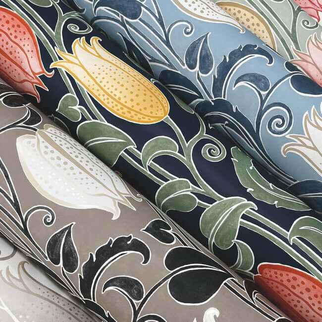 Canterbury Bells Neutral Wallpaper - York Wallcoverings - AC9204 - York Wallcoverings Wallpaper