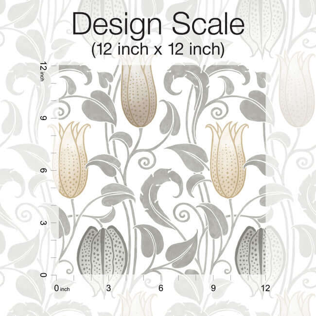 canterbury-bells-neutral-wallpaper-york-wallcoverings-ac9204 - York Wallcoverings Wallpaper