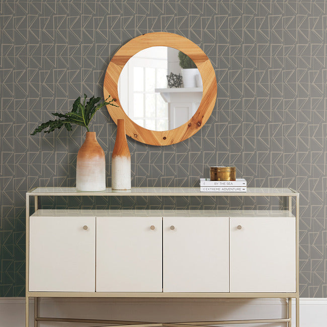 love-triangles-premium-peel-stick-wallpaper-charcoal-glint-metallic-york-wallcoverings-psw1254rl
