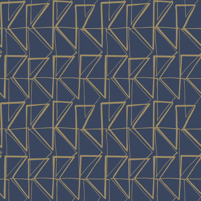 love-triangles-premium-peel-stick-wallpaper-navy-gold-metallic-york-wallcoverings-psw1256rl