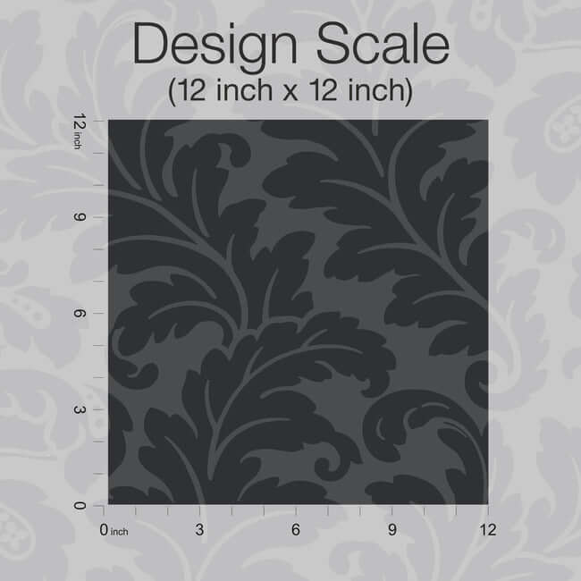 modern-romance-black-wallpaper-york-wallcoverings-dt5044 - York Wallcoverings Wallpaper