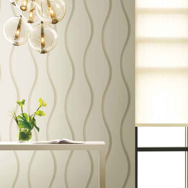 Unfurl Neutral Wallpaper - York Wallcoverings - DT5111 - York Wallcoverings Wallpaper