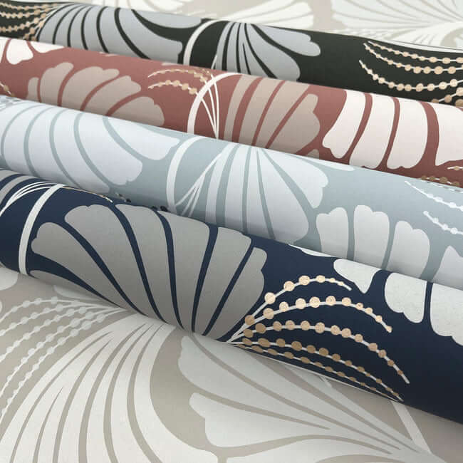 dancing-leaves-light-blue-wallpaper-york-wallcoverings-dt5132 - York Wallcoverings Wallpaper