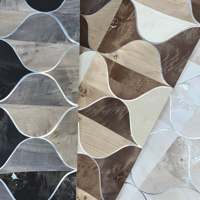 burlwood-ogee-black-taupe-wallpaper-york-wallcoverings-dt5001 - York Wallcoverings Wallpaper