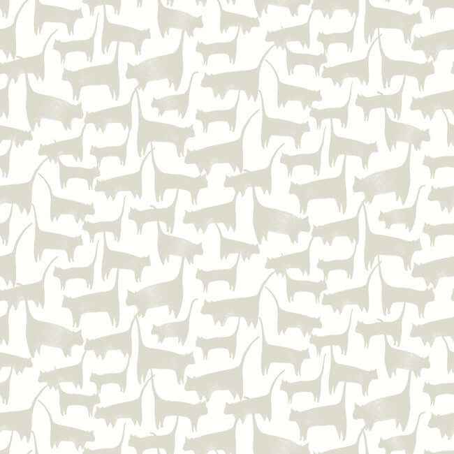 Cat Tails Beige Peel & Stick Wallpaper - York Wallcoverings - PSW1341RL