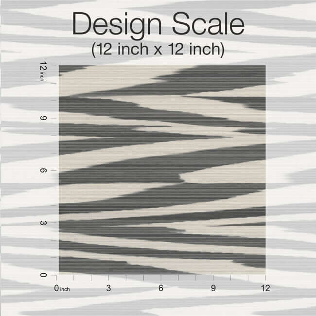 flamed-zigzag-black-cream-wallpaper-york-wallcoverings-mi10341 - York Wallcoverings Wallpaper