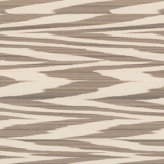 flamed-zigzag-brown-cream-wallpaper-york-wallcoverings-mi10342 - York Wallcoverings Wallpaper
