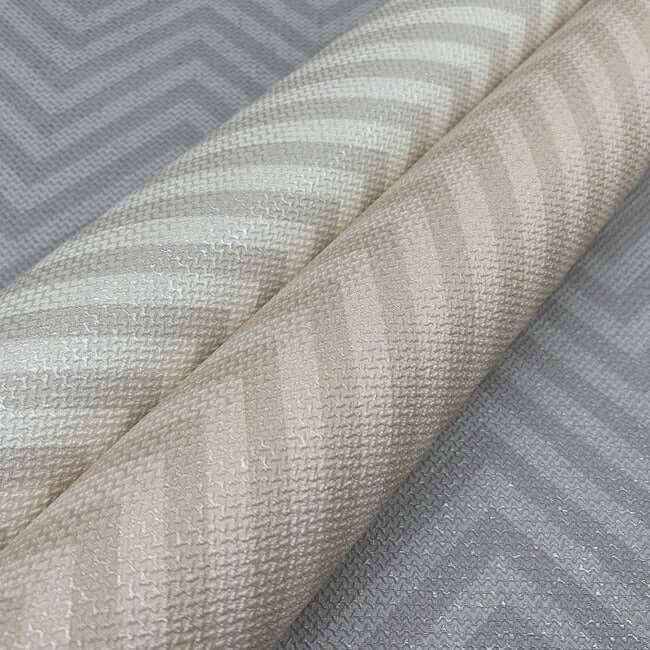 Macro Chevron Beige & Cream Wallpaper - York Wallcoverings - MI10382 - York Wallcoverings Wallpaper