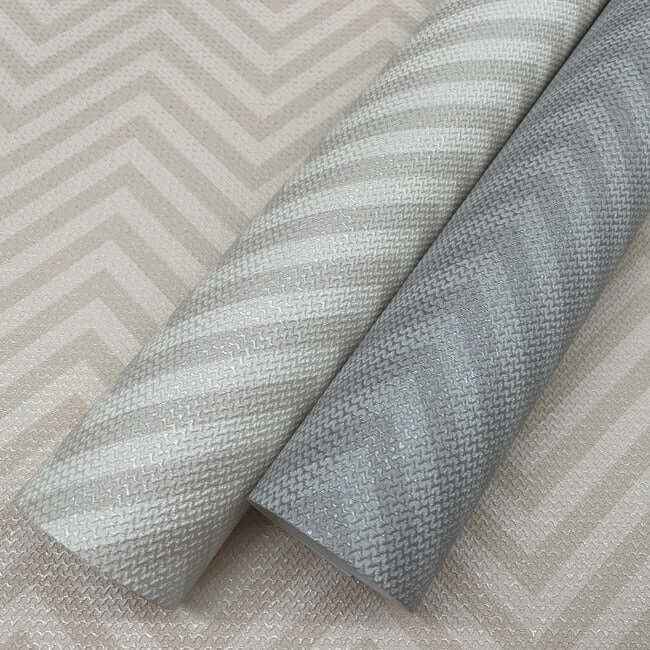 Macro Chevron Grey Wallpaper - York Wallcoverings - MI10381 - York Wallcoverings Wallpaper
