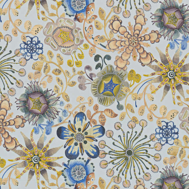 magic-garden-blue-green-wallpaper-york-wallcoverings-mi10313 - York Wallcoverings Wallpaper