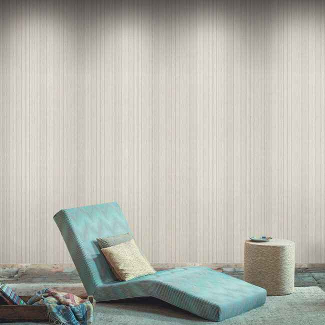 Striped Sunset Beige Wallpaper - York Wallcoverings - MI10397