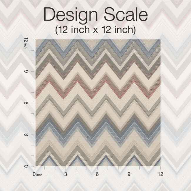 Happy Zigzag Orange Wallpaper - York Wallcoverings - MI10330 - York Wallcoverings Wallpaper