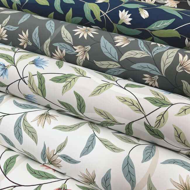 Eucalyptus Jasmine Wallpaper - York Wallcoverings - GO8253 - York Wallcoverings Wallpaper