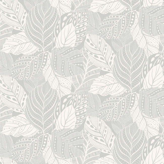 vinca-grey-wallpaper-york-wallcoverings-go8223 - York Wallcoverings Wallpaper