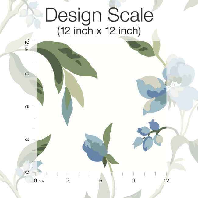 Springtime Blue & Green Wallpaper - York Wallcoverings - GO8283 - York Wallcoverings Wallpaper