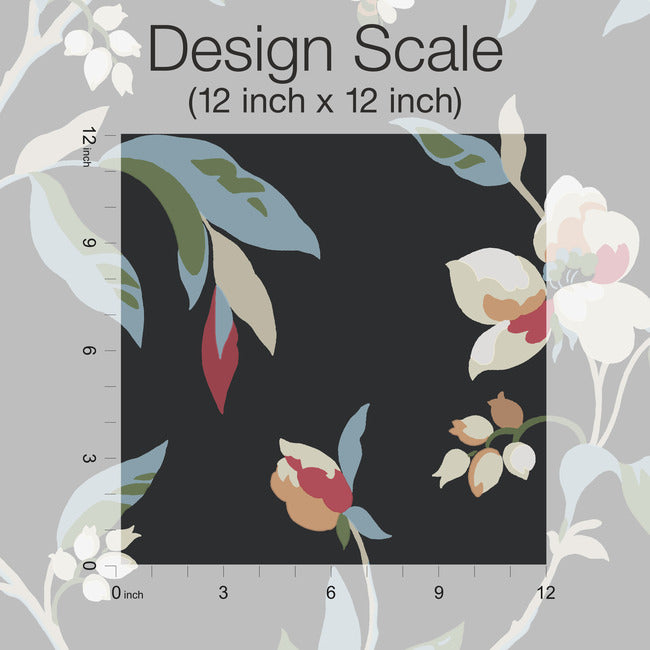 springtime-wallpaper-midnight-multi-york-wallcoverings-go8281