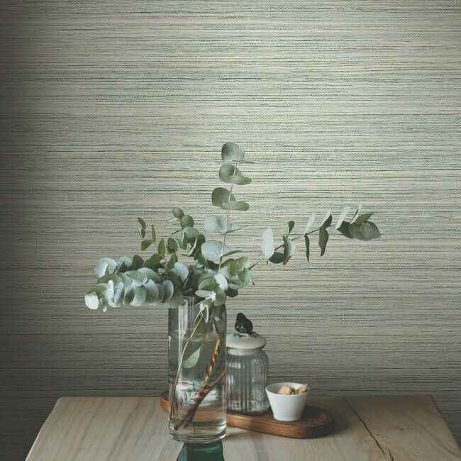 Fountain Grass Jade Wallpaper - York Wallcoverings - GO8303