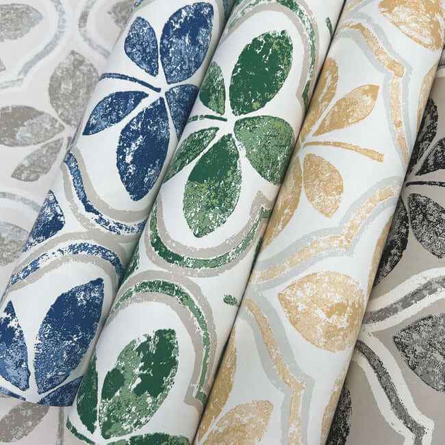 Sevilla Clover Wallpaper - York Wallcoverings - GO8274 - York Wallcoverings Wallpaper