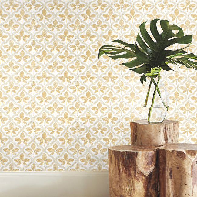 sevilla-ochre-wallpaper-york-wallcoverings-go8271 - York Wallcoverings Wallpaper