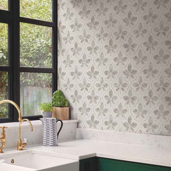 Sevilla Grey Wallpaper - York Wallcoverings - GO8272 - York Wallcoverings Wallpaper