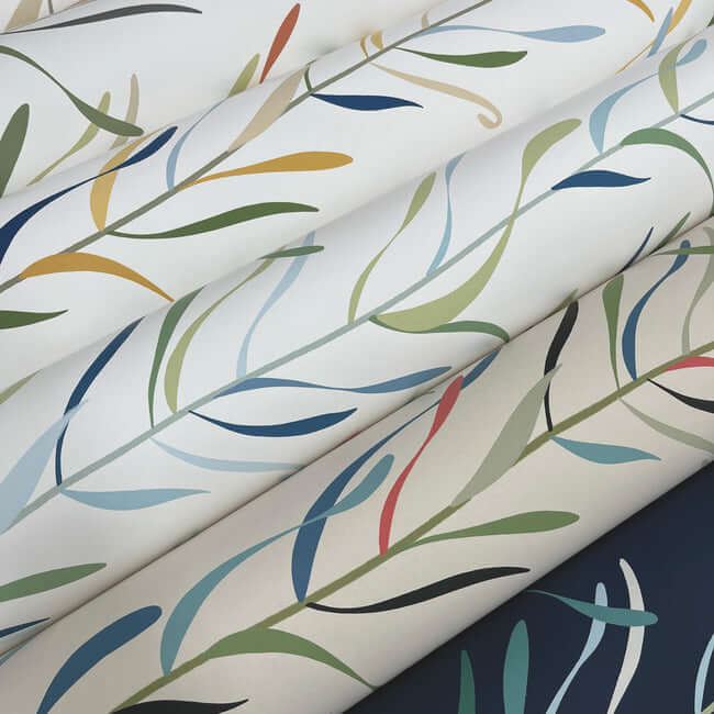 chloe-vine-peacock-wallpaper-york-wallcoverings-go8323 - York Wallcoverings Wallpaper