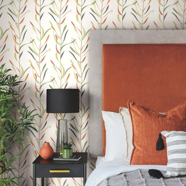 chloe-vine-sienna-wallpaper-york-wallcoverings-go8321 - York Wallcoverings Wallpaper