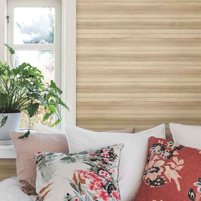 Pandora Leaf Oak Wallpaper - York Wallcoverings - GO8261