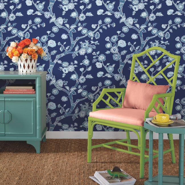 temple-garden-premium-peel-stick-wallpaper-navy-blue-york-wallcoverings-psw1407rl