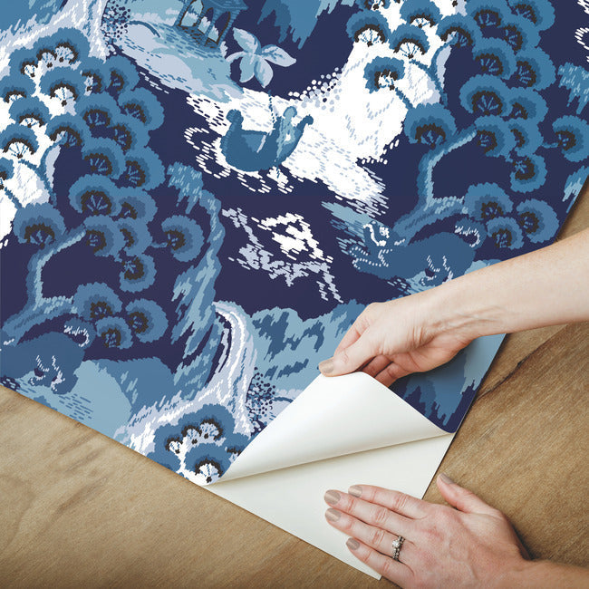 old-peking-premium-peel-stick-wallpaper-navy-blue-york-wallcoverings-psw1403rl