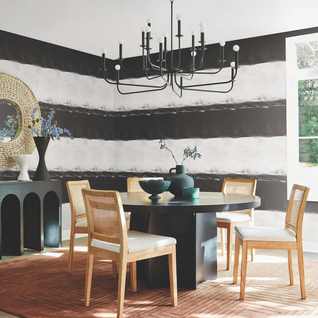ink-wash-wallpaper-blackwhite-york-wallcoverings-cc1271 - York Wallcoverings Wallpaper