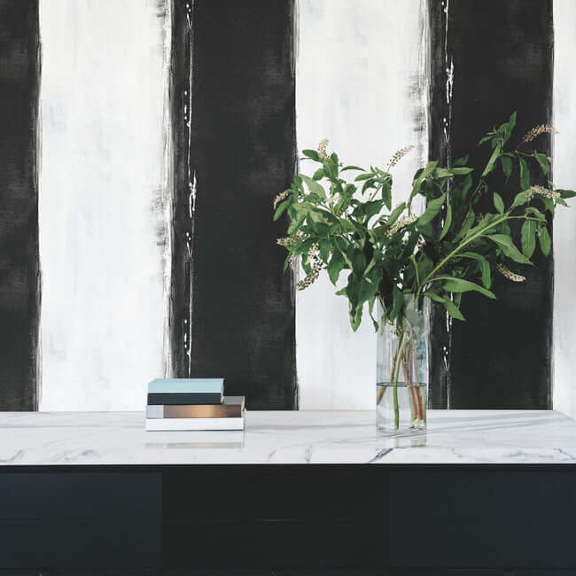ink-wash-wallpaper-blackwhite-york-wallcoverings-cc1271 - York Wallcoverings Wallpaper