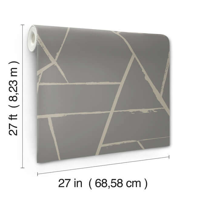 intersect-grey-metallic-wallpaper-york-wallcoverings-cc1292 - York Wallcoverings Wallpaper