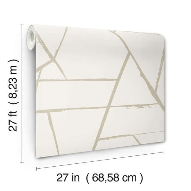 intersect-beige-metallic-wallpaper-york-wallcoverings-cc1293 - York Wallcoverings Wallpaper