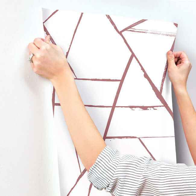 Intersect Spice Red Wallpaper - York Wallcoverings - CC1291 - York Wallcoverings Wallpaper
