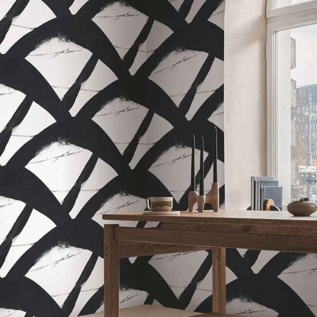 Entanglement Black Wallpaper - York Wallcoverings - CC1301 - York Wallcoverings Wallpaper