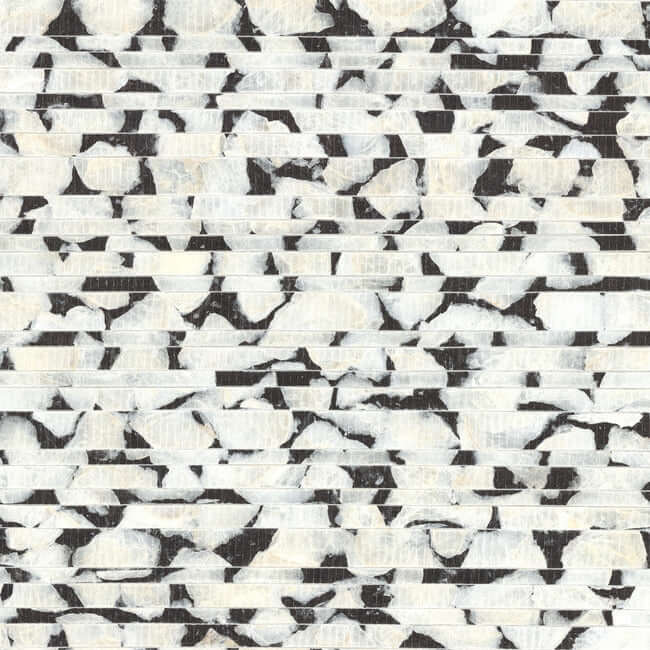 capiz-offering-black-white-wallpaper-york-wallcoverings-cc1201 - York Wallcoverings Wallpaper