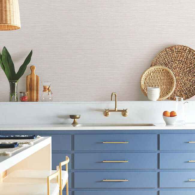 Grass Roots Light Grey Wallpaper - York Wallcoverings - ND3030N - York Wallcoverings Wallpaper