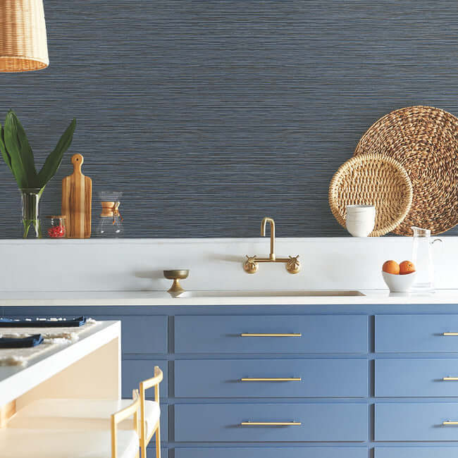 grass-roots-high-performance-wallpaper-sea-gray-york-wallcoverings-nd3038n - York Wallcoverings Wallpaper