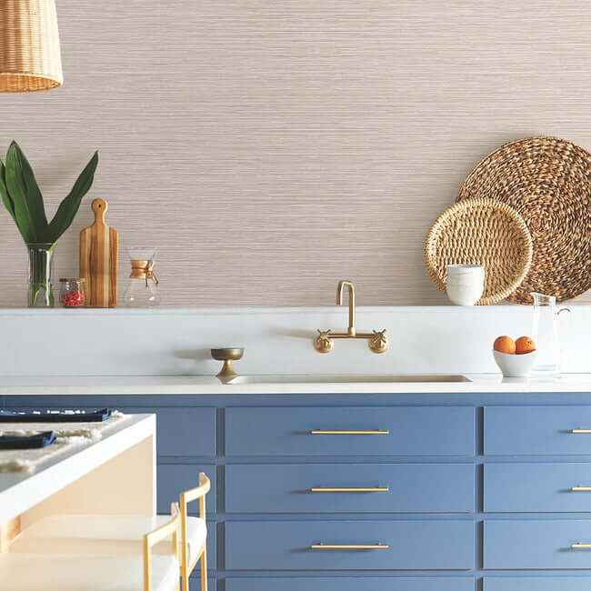 Grass Roots Beige Wallpaper - York Wallcoverings - ND3029N - York Wallcoverings Wallpaper