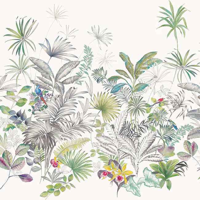 Tropical Green Wall Mural - York Wallcoverings - MU0278M