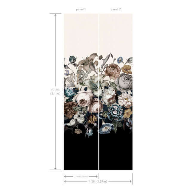 rachel-rose-white-wall-mural-york-wallcoverings-bl1822m - York Wallcoverings Wallpaper