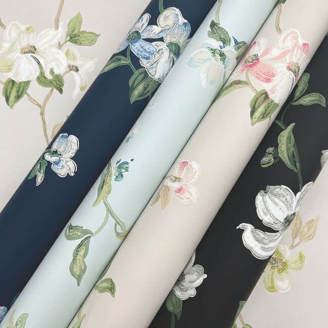 dogwood-light-grey-wallpaper-york-wallcoverings-bl1762 - York Wallcoverings Wallpaper